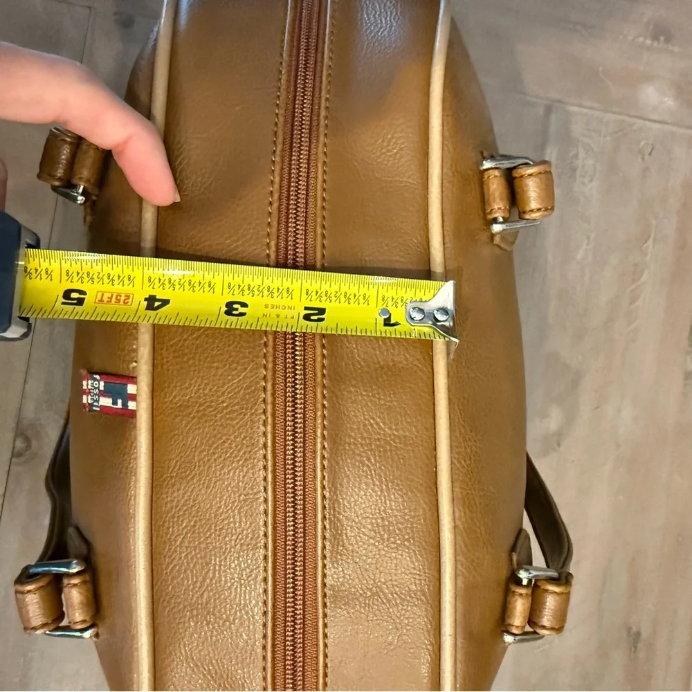 Vintage Fossil Y2K yellow /Brown shoulder strap bag Leather - Picture 12 of 16